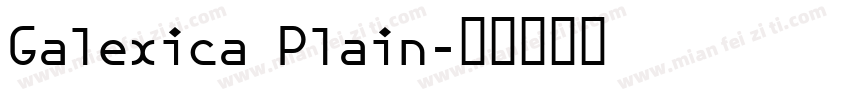 Galexica Plain字体转换